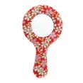 thumbnail image 1 of kusrkot Cloth Cover Cute Travel Cosmetic Handheld Makeup Mirror for Handbag Outdoor - Pattern 3, 1 of 7