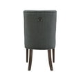 thumbnail image 6 of Powell Augusta Upholstered Dining Chair, Set of 2, Espresso with Gray, 6 of 8