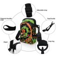 thumbnail image 5 of HELLHERO Adjustable Strap Crossbody Small Crossbody Bags with Lightweight Polyester 4.33"x1.97"x7.09" for Women, Gold Gift Box on Black Pattern, 5 of 7