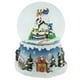 Northlight 5.5 "Santa Claus sur Traîneau Village Neigeux Globe d'Eau Musical de Noël – image 1 sur 5