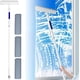 thumbnail image 1 of Raspador para limpieza de ventanas con spray | Herramienta limpiadora de ventanas de doble cara | Mango telescópico largo | Nebulización en ambos lados | Paños reemplazables | Uso múltiple para, 1 of 4