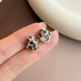 thumbnail image 4 of Retro Styles Print Earrings Lightweight Comfortable Acrylic Studs Ear Accessories For Daily Outfits, 4 of 8