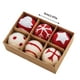 thumbnail image 4 of ¡Ahorra con Rebajas!, Bola de lana con forma de copo de nieve para árbol de Navidad, materiales hechos a mano, colgantes pequeños, adornos navideños Akmoler, 4 of 9