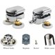 thumbnail image 5 of Shower Door Roller, 4 Double Shower Door Rollers Sliding Casters Door Replacement Wheel for Shower Stall(25mm), 5 of 5