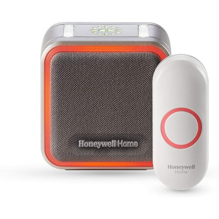 Honeywell Home RDWL515A2000 Doorbell Portable Wireless Doorbell & Push Button - 5 Series, WHITE