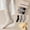 Gift box 3: black + dark gray + curry + oatmeal, variant on 4 Pairs Womens Fuzzy Socks with Exquisite Box Thicken Coral Velvet Winter Warm Slipper Floor Socks Cozy Soft Socks Fluffy Cute Christmas Stocking M01