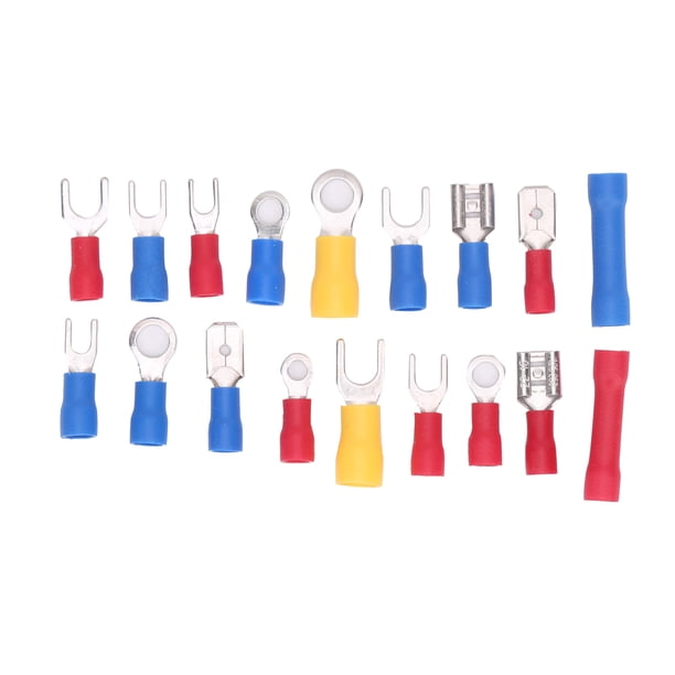 Kit de terminales de engarce, kit de conectores de cables de 520 piezas Juego de terminales prensados en frío Suministros industriales Durabilidad extendida