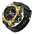 thumbnail image 1 of Reloj Táctico Militar Deportivo Impermeable Negro con Dorado Malubero Cantidad de agujas: 3, 1 of 3
