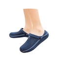 thumbnail image 3 of Men Slipper Solid Clogs Lightweight Eva Casual On Clogs Clogs Men Women Lightweight Garden Shoes Mules Unisex Garden Clogs Sandals Blue CN:40/US:7.5, 3 of 9