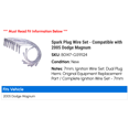 thumbnail image 2 of Spark Plug Wire Set - Compatible with 2005 Dodge Magnum, 2 of 2