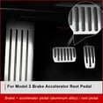 thumbnail image 4 of Maoww Car Foot Pedal Pads Cover Stainless Steel Rest Footpegs Modification Spare Brake Pedal, 4 of 6