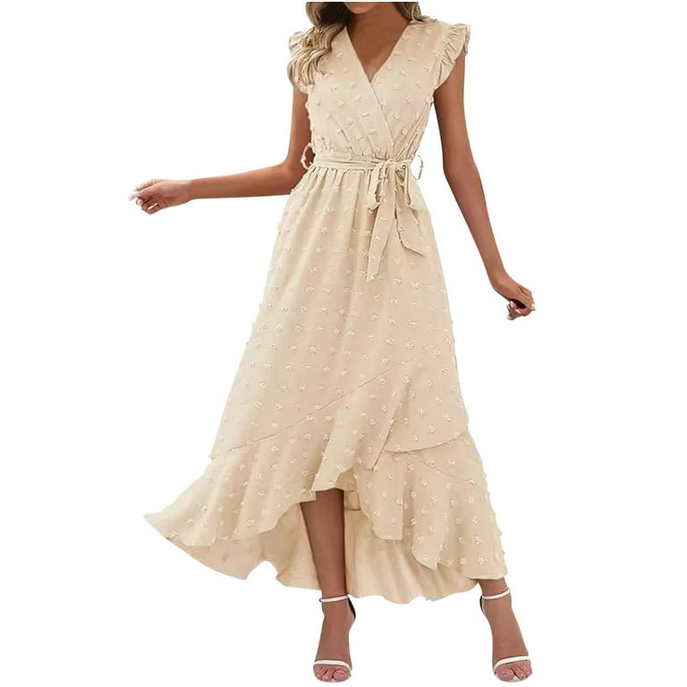 blue dress for baby girl Split Puff Sleeve Asymmetrical Long Sleeve Dress