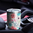 thumbnail image 4 of 30oz Pioneer Flower Tumblers Stainless Steel Tumbler with Lid and Straw,Vacuum Insulated Double Wall Travel Tumbler Cups Mug with Cleaning Brush for Coffee,Tea, 4 of 7