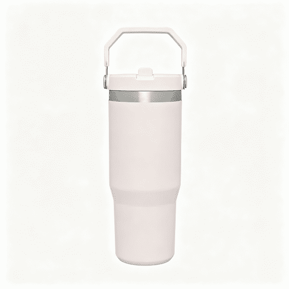 ACDANC Iceflow Flip Straw Tumbler with Handle 30 Oz,Twist on Lid and Flip Up Straw,Leak Resistant Water Bottle,Insulated Stainless Steel |Bpa-Free,Rose Quartz 1.0