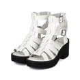 thumbnail image 5 of Nature Breeze AH10 Women Leatherette Open Toe Strappy Foam Platform Heel Sandal, 5 of 5