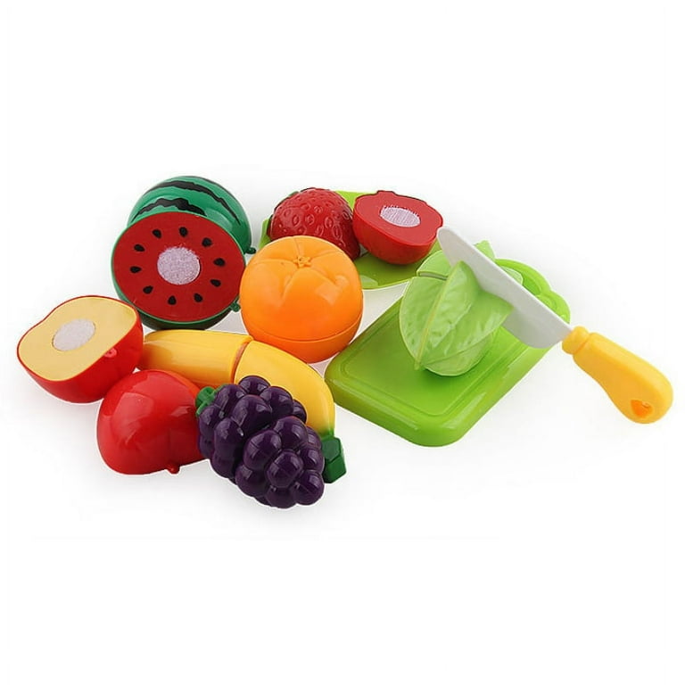 Play Kitchen Accessories Set for Kids - Cutting Toy Fruits