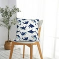thumbnail image 5 of Fuzoiu Cute Shark Print Square Pillow Cover,Hidden Zipper Design,Luxury Square Pillow Case, Throw Pillow,Couch Cushion-20"x20", 5 of 7