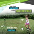 thumbnail image 4 of Sport Squad Portable Soccer Goal Net Set - Pop Up Training Soccer Goals for Backyard - Indoor or Outdoor Versions - Easy Assembly - Great for Kids and Adults, 4 of 5