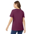 thumbnail image 2 of Woman Within Plus Size Perfect Short-Sleeve Scoopneck Tee, 2 of 6
