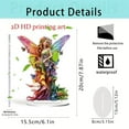 thumbnail image 3 of Kadlawus Under $5 ! Fairy Figurine with Detailed Backpiece Garden Angel Ornament Desktop Sculpture Gift for Enchanted Theme Lovers Birthday Home Display, 3 of 4