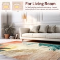 thumbnail image 2 of ODIKA 4' x 6' Machine Washable Non-Slip Area Rug, Tropical Palm-Frond High Traffic Rug, Orange, 170191, 2 of 7