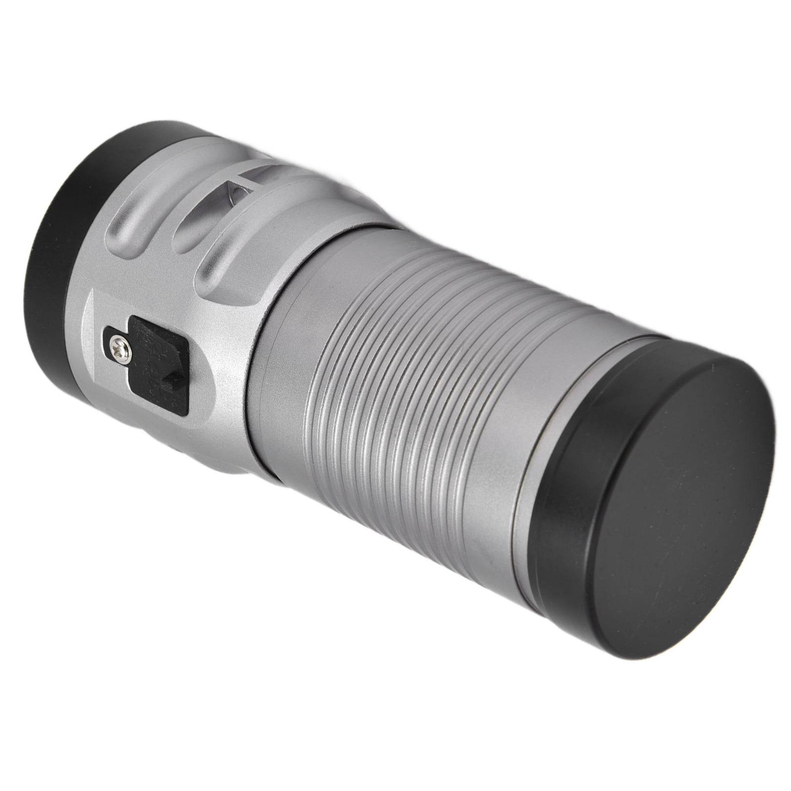 Riousery Brightest 12 LED Flashlight 3000 Lumens Type C Rechargeable 9000mAh Battery 8 Modes IPX67 Waterproof Multifunctional Outdoor Camping Emergency Light Long Range Handheld Torch Grey