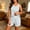Light Blue, variant on NominalSnug Pajamas for Women Sets Tank and Shorts Striped 2 Piece Cute Pjs Soft Sleeveless Loungewear Set