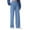 01 Blue, variant on YueHuiYing Womens Pants Wide Leg Thick Warm Pleated Work Slacks Business Casual Trousers for Women with Pocket