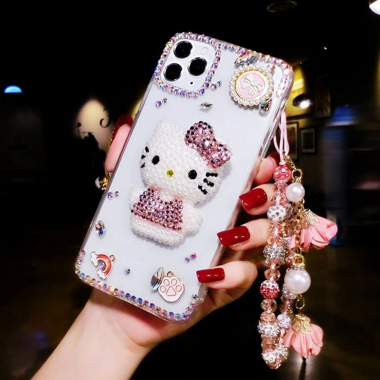 Hello Kitty Luxury Rhinestone Phone Cases For iPhone 13 12 11 Pro