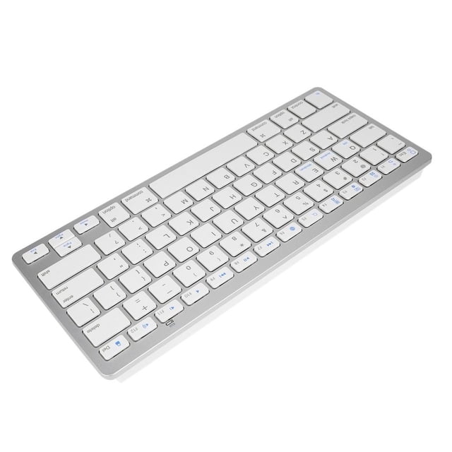 Silver Ultra-slim Wireless Keyboard Suitable For Air For Ipad Mini For Mac Silver