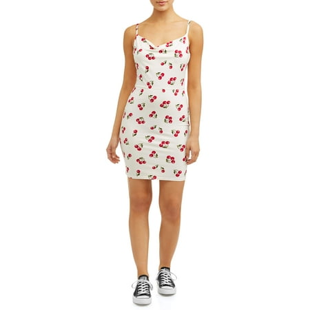Cherry Red Dress - Juniors' Cherry Print Mini Dress