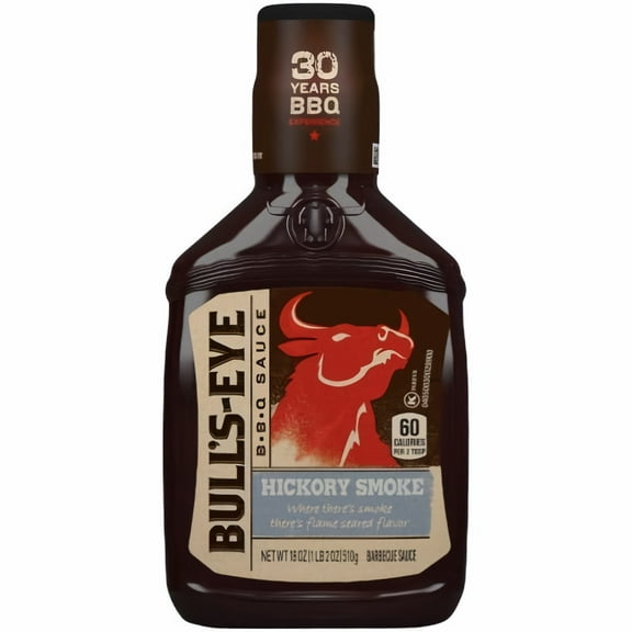 Bulls-Eye Hickory Smoke BBQ Sauce (Pack of 2)