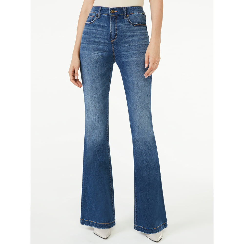 Scoop - Scoop Women's High-Rise Flare Jeans - Walmart.com - Walmart.com