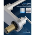 thumbnail image 4 of APPASO 2-Handle Kitchen Faucet 360, 8" High-Arc Stainless Steel, 360° Swivel, SUS304 Brushed Nickel Finish, Commercial-Style for Kitchen, RV & Camper, 4 of 18