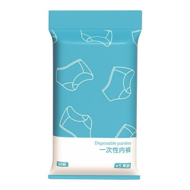 Xmarks 5Pcs Disposable Panties for Men Women Individually Packaged
