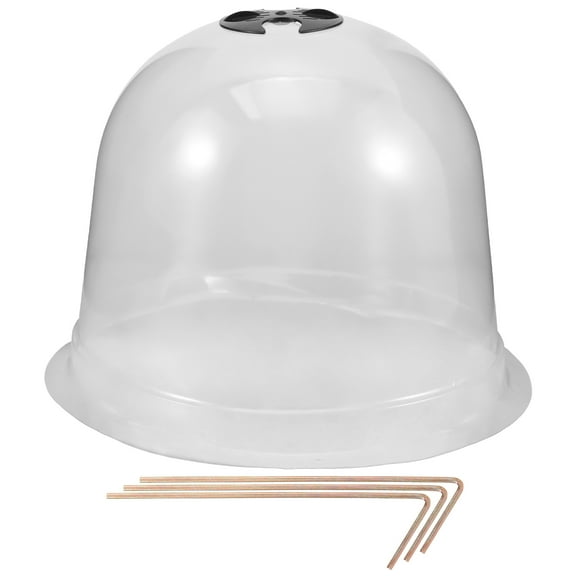 Niceauty Cloche Covers for Outdoor Plants Dome Transparent Plastic 1 Set