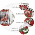 thumbnail image 3 of Roses Valentine's Day Bathroom Shower Curtains with 12 Hooks Polyester Waterproof Shower Curtain for Stalls and Bathtubs Farmhouse Floral Truck Plaid Decorative Bathroom Privacy Curtain 36x72 Inches, 3 of 9