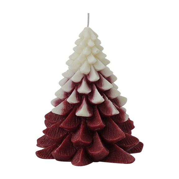 BGZLEU Christmas Decorations Indoor - Christmas Tree Cedar Conical Scented Candles - Farmhouse Rustic Christmas Tree Candle for Party Room Table Decor - Xmas Gifts for Women Girls Holiday Birthday