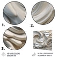 thumbnail image 3 of Designart "Spiral Nebula in Cream I" Abstract Spirals Metal Wall Art Prints, 3 of 5