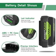 40 Volt 8.0Ah OP40601 Replacement for Ryobi 40V Lithium-ion Battery OP4050 OP4040