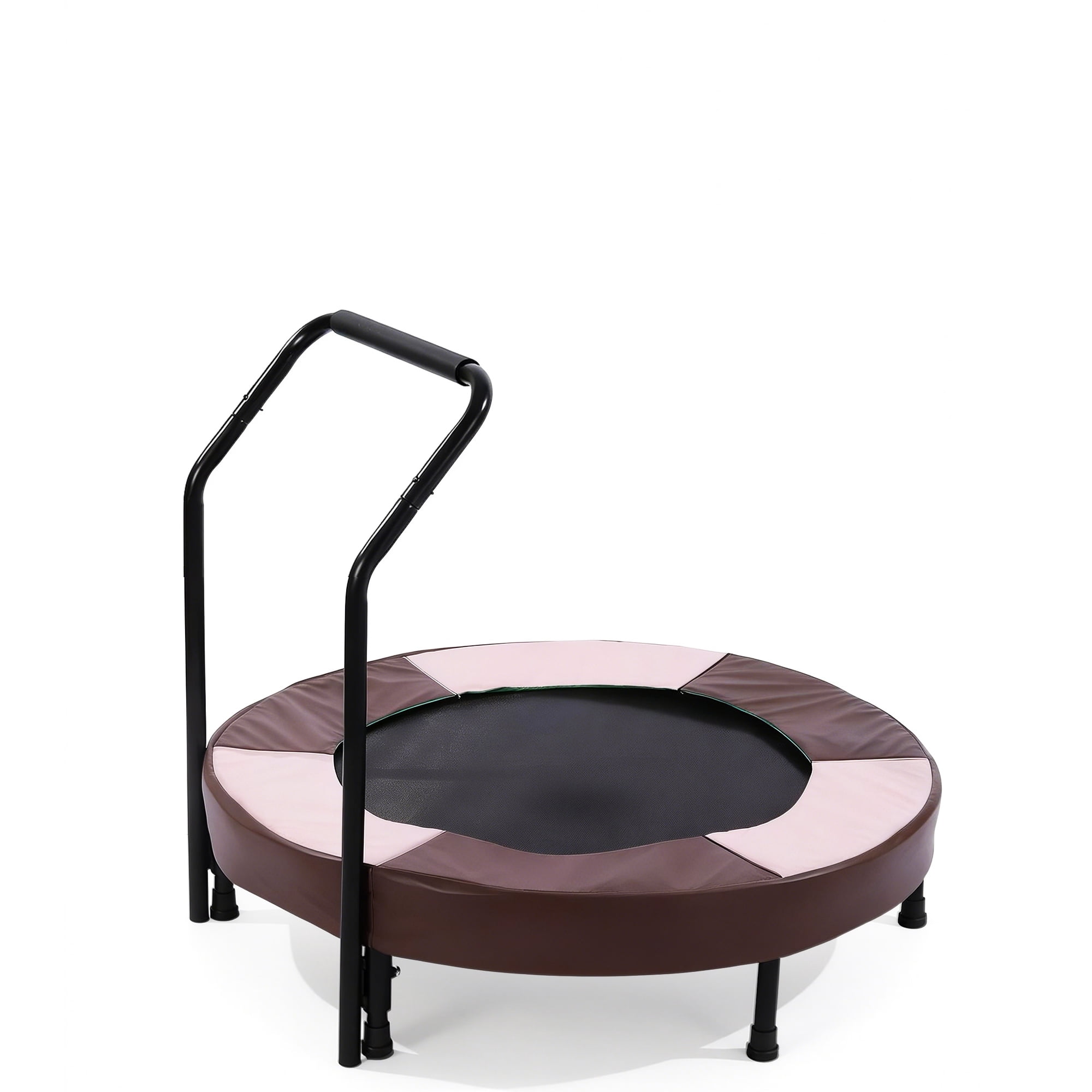 36 Inch Foldable Kids Trampoline with Handle, Mini Quiet Rebounder for Ages 1+, Sturdy Toddler Trampoline for Indoor Play