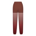 thumbnail image 4 of Dwaogom Women’s Casual Baggy Sweatpants High Waisted Joggers Pants Fashion Blocked Halloween Printed Drawstring Pocket Bound Ankle Pants, 4 of 5