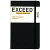 Exceed Medium Journal 100 GSM Paper, Narrow Ruled, 120 Pages, 5" x 8.25", Black, 86801 - 2 Pack