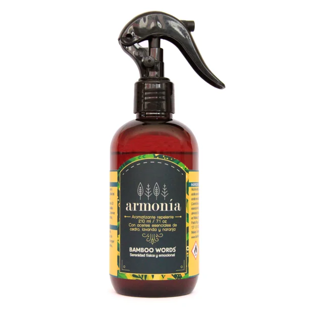 Spray Repelente Aromatizante 210ml con Cedro, Lavanda y Naranja | Protección Natural y Relajación Aromática