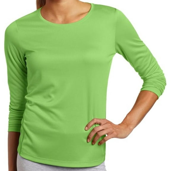 ASICS Women's Core Long Sleeve Shirt Green Size Small
