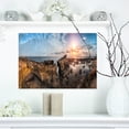 thumbnail image 1 of Plage avec Panorama de Ruines Anciennes - Impression sur Toile Paysage, 1 of 3