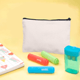 thumbnail image 5 of Blank Craft Bag Canvas Pen Pencil Case, Multipurpose Cotton Canvas Makeup Bag, 5 of 5