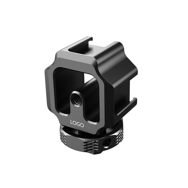 Aleación 3 en 1 adaptador de montaje en 1 zapato frío portátil reutilizable removible antideslizante fijo de la cámara de la cámara de la cámara del teléfono de la cámara de los accesorios sidaley EL005480-00B