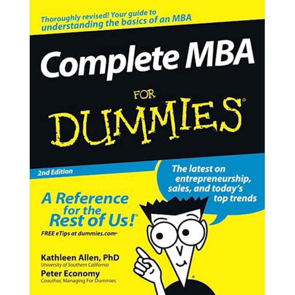 Pre-Owned Complete MBA for Dummies (Paperback) 9780470194294