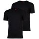 thumbnail image 1 of s.Oliver Camiseta para hombre, 2-Pack - Básica, Cuello redondo, Liso Negro S (Small), 1 of 5